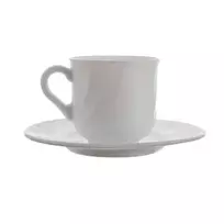 Banquet Puodelis su lėkštutė 6vnt 250ml,Ebro