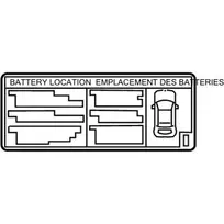 Toyota Prius Prime 2017 2022 Baterijos Etiketas Originalus G927547180