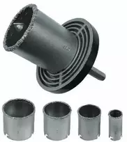 Gręžimo karūnų komplektas Condor Werkzeug C0506/6; 33/53/63/73 mm; 4 vnt.