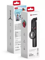 FORCELL F-GRIP MagSelfie S100M asmenukių lazda su bevieliu nuotolinio valdymo pulteliu juodas