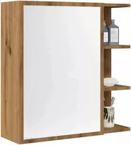 Veidrodinė vonios spintelė, artisano, 62,5x20,5x64cm, mediena