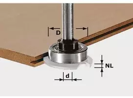 Frezos velenas Festool S8 1,5-5 KL28