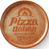 Duralex Receptų kolekcija Brick Raudona porcelianinė picos lėkštė, skersmuo. 31 cm - rinkinyje 6 vnt.