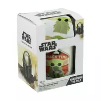 Paladone Star Wars The Mandalorian Yoda Child puodelis ir kojinės dovanų rinkinys