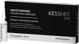 Activeshop KESSNER LAB drėkinančios galvos odos ir plaukų ampulės 10 x 10 ml