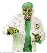 Nežinomas Kaukė ZOMBIE 00375, balta/žalia, guma