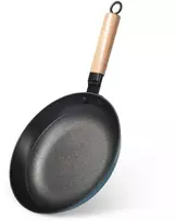 Fissman Keptuvė SEAGREEN 24x4,5cm su rankena iš medenos (emaliuotas ketus)