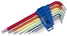 Šešiakampių raktų rinkinys Condor Werkzeug C1121/8; H1,5-H10 mm; 9 vnt.