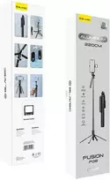 Oem Blavec Asmenukių lazda Aliuminio Fusion P08 tripod + nuotoliniu valdymu + 1 lamp 2,2 metres (SSFP08-TR1LB22) juodos spalvos