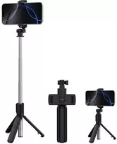 Devia asmenukių lazda Bluetooth tripod ES083 juodos spalvos