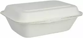 Dėžutė maisto išsinešimui iš cukranendrių, 185x136x65mm, Abena, 50 vnt