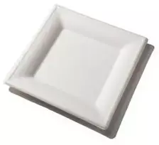 Abena Kvadratinės lėkštės iš cukranendrių, 16x16 cm, 50 vnt
