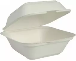 Dėžutė maisto išsinešimui 144x141x75mm, cukranendrių, 50 vnt, Abena