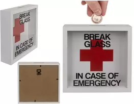 Medinė taupyklė - rėmelis "Emergency fund"