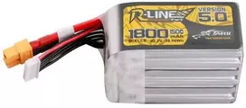 Gens Ace & Tattu Lipo Tattu R-Line 5.0 versija 1800mAh 22.2V 150C 6S baterija su XT60 jungtimi