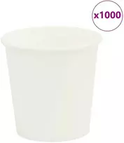 Popieriniai kavos puodeliai 1000 vnt 4oz 100ml Baltas