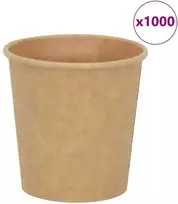 Popieriniai kavos puodeliai 1000 vnt 4oz 100ml Ruda