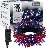 Kalėdų eglutės girlianda Springos 500 LED 27,5 m su 8 apšvietimo režimais