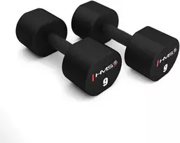 HPT09 2 x 9 KG POLIURETANINIS TPU HMS Hanteliai