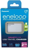 Panasonic „Smartplus“ USB + 4 x AA „Eneloop“ 2000 mAh baterijos