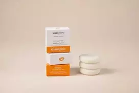 Kietasis šampūnas su citrusiniais vaisiais ir imbieru Žalias People, 50 g.