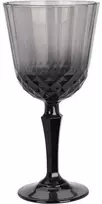 Excellent Houseware Pilkos stiklinės vyno taurė, 310 ml