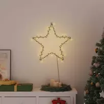 Kalėdiniai žibintai Star Silhouette 80 LED šiltai balta