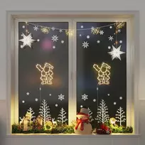 Kalėdų žibintai Kalėdų Senelio Siluetas 2 vnt 35 LED