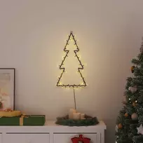 Kalėdiniai žibintai Kalėdų eglutės siluetas 80 LED šiltai balta