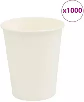 Popieriniai kavos puodeliai 1000 vnt 8oz 200ml Baltas
