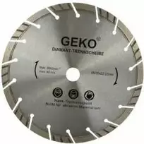 Geko deimantinis diskas 230 mm pilkas lazeris (G00223)
