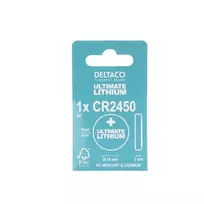 Deltaco baterijos Ultimate ličio, 3V, CR2450 sagos formos elementas, 1 vnt. / ULT-CR2450-1P
