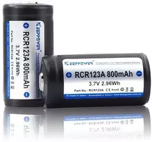 KeepPower akumuliatorius 123A 800mAh 3,7V 2vnt.