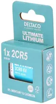 Deltaco ULT-2CR5-1P, Vienkartinė baterija, 6 V, Ličio, 6 V, 1 vnt., Mėlyna