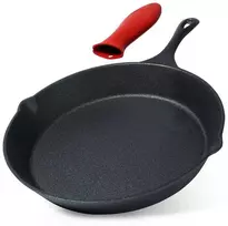 Ketaus keptuvė su silikoniniu dangteliu CAST LINE 30 cm