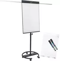 Legamaster SKETCH PRO mobili apverčiama lenta su apvaliu pagrindu, plienas, Kinija, 5 ratukai, 680 mm, 640 mm, 2050 mm
