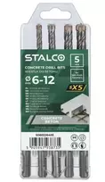 Grąžtas SDS grąžtų rinkinys SX5 STALCO 6-12mm