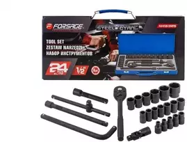 Grąžtas Sukimo galvučių ir adapterių komplektas ROCKFORCE 24 vnt