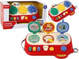 Jutiminė edukacinė lenta vaikams Lean Toys, raudona