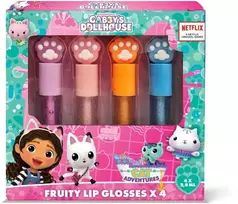 KIDS Gabby`s Dollhouse lūpų blizgių rinkinys, 1 pakuotė - 4 vnt.