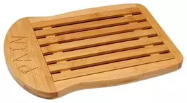 5five Simply Smart Bambukinė duonos pjaustymo lenta su vieta trupiniams, 34 x 26 x 2 cm