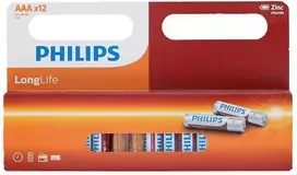 Philips LongLife - AAA / R03 1,5V cinko baterijų rinkinys 12 vnt.