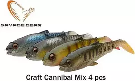 Savage Gear Craft Cannibal Paddletail Clear Vanduo rinkinys
