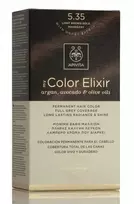 Ilgalaikiai plaukų dažai Apivita MY COLOR ELIXIR, 5.35 šviesiai rudas Gold Mahogany