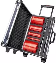 Grąžtas Carat Deimantinių grąžtų rinkinys ø32-132 mm sausam gręžimui, 5 vnt.