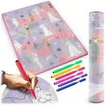 Ricokids RK-344 putplasčio kilimėlis spalvinimui, susuktas, 120 x 90 x 0,3 cm