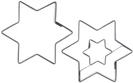 Orion sausainių formelės plieninės žvaigždės 6,3 cm 2 vnt.