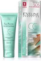 Eveline Cosmetics Eveline Sos CC Kremas 8in1 raminantis ir drėkinantis CC kremas, 30 ml