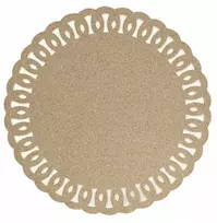 Stalo kilimėlis Douceur d`Interieur GUIRLANDE, blizgantis, Ø 38 cm
