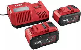 Grąžtas Flex Tools Flex akumuliatorių P rinkinys 18-88 R / 2 x 8.0 Ah akumuliatoriai + įkroviklis